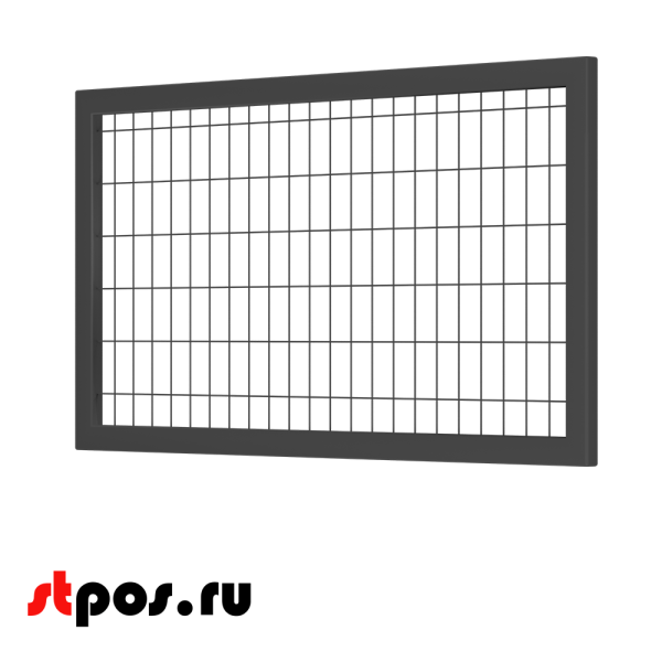 00_Секция производственная, сетчатая 1300х700, d-3 мм, ячейка 50х100 мм, окрашенная