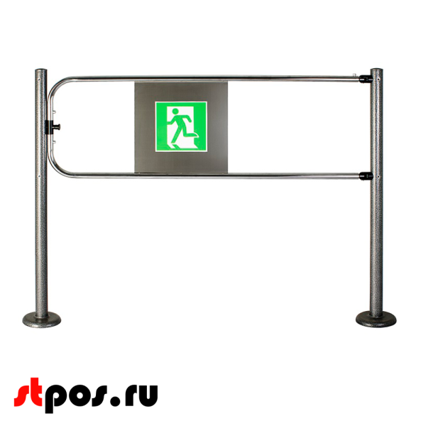 00_Створка калитки антипаника К12 (диаметр Ø25), длина 1240мм, хром