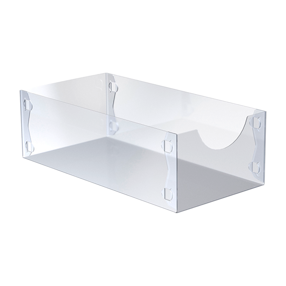 sk_Накопитель универсальный  FLATBOX складной, пластиковый, 480х240х150мм, Прозрачный