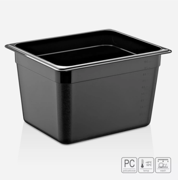01_Гастроёмкость из поликарбоната 325х265х200 мм черная