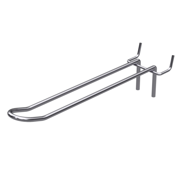 sk_Крючок для перфорации двойной 200мм, цинк-хром, d4/3мм, диаметр крепления 3мм, шаг 50