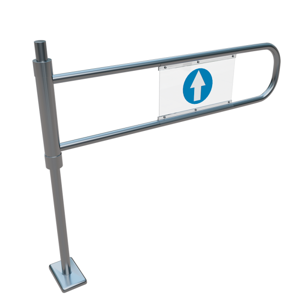 sk_Калитка поворотная с системой «антипаника» 1080x1000мм (дуга 910мм), d48/25мм, Левая