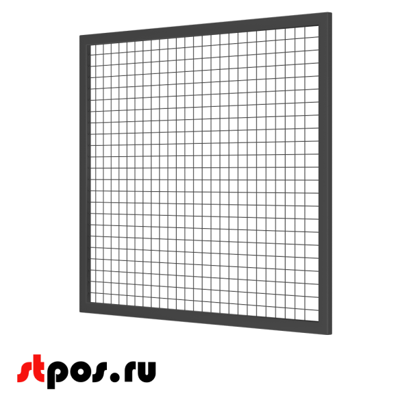 00_Секция производственная, сетчатая 1300х1500, d-3 мм, ячейка 50х50 мм, окрашенная