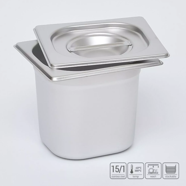 01_Гастроёмкость из нержавеющей стали 176х162х150 мм (GN1_6 h150), 2,1 л