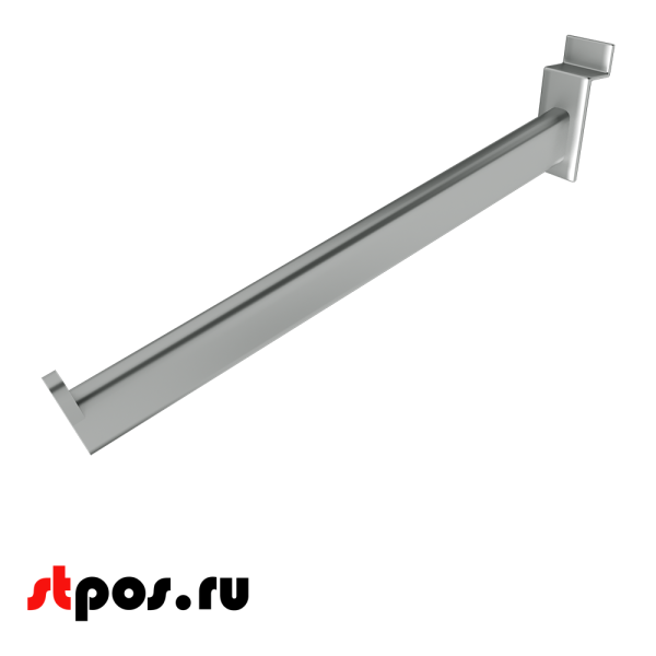 00_Кронштейн для экономпанели прямой 400мм с ограничителем хром