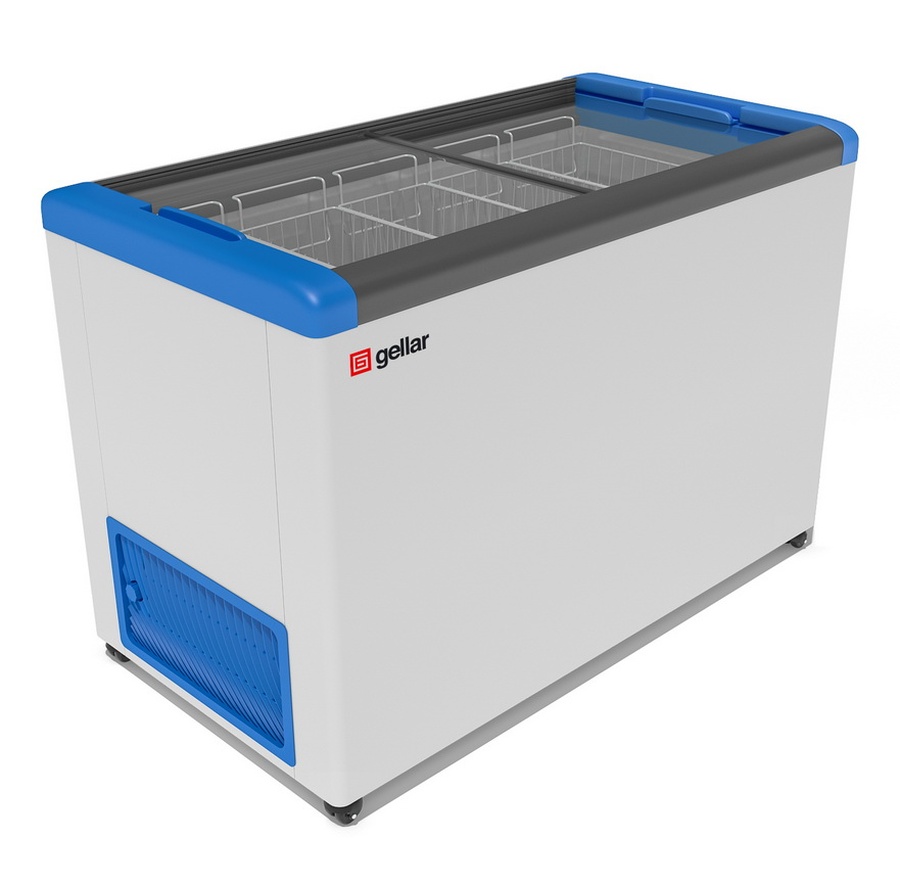 Холодильные и морозильные лари с ПРЯМОЙ СТЕКЛЯННОЙ крышкой