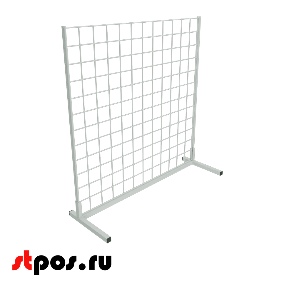 00_Стенд настольный с сеткой 600 600 мм, RAL9016, Белый