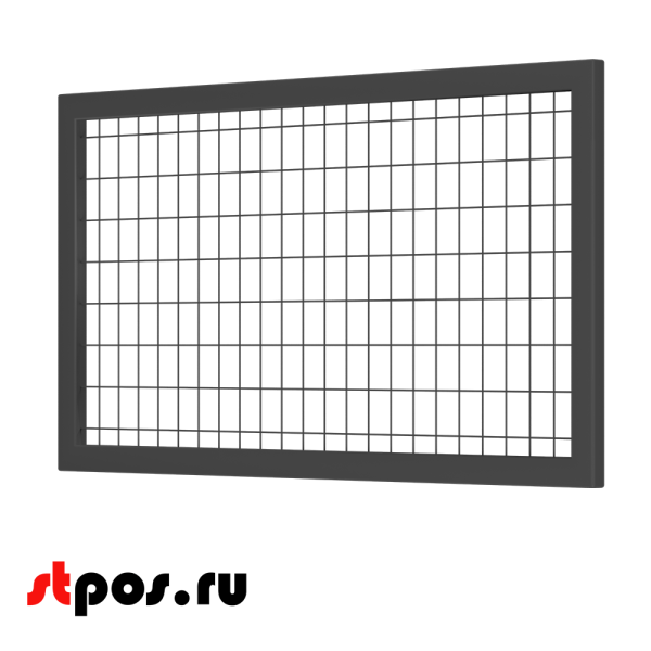 00_Секция производственная, сетчатая 1300х700, d-3 мм, ячейка 50х75 мм, окрашенная