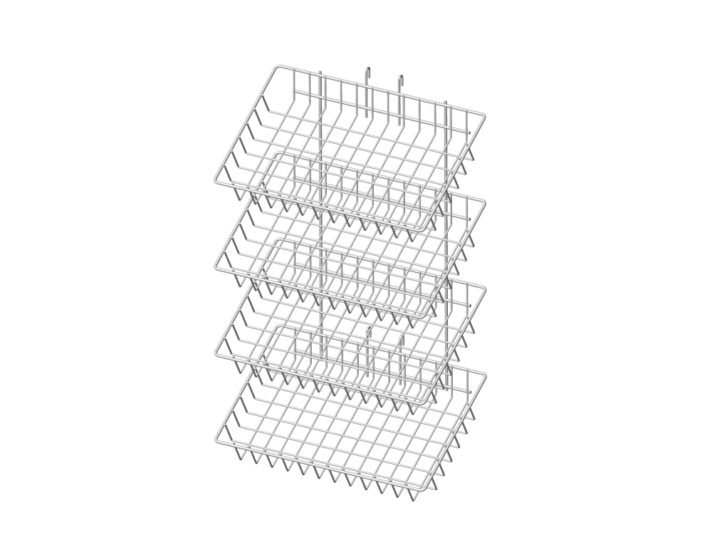 1_Блок мастер 4 корзины RAL 6018 (светло-зеленый)