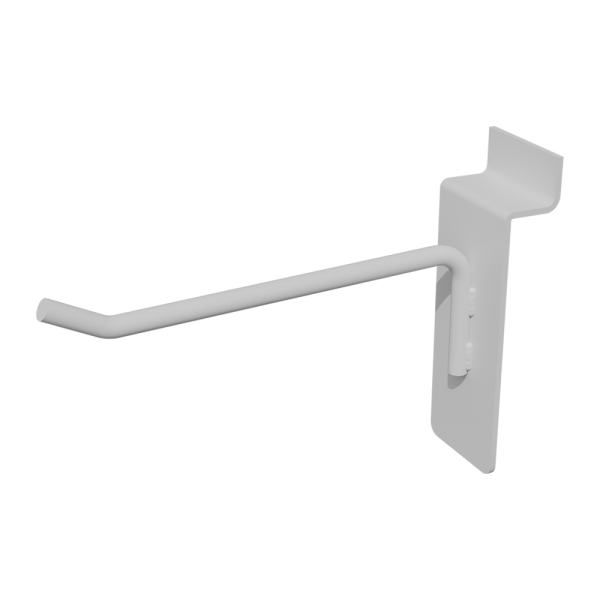 sk_Крючок для экономпанели одинарный, без наконечника 100мм, d5, Белый