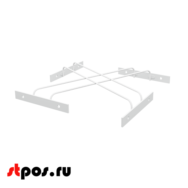 00_Квадрат 184х8 со смещением для крепления дисплеев разных форматов, RAL9016, Белый