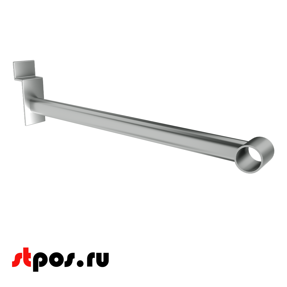 00_Кронштейн для экономпанели прямой для штанги d-25мм, хром