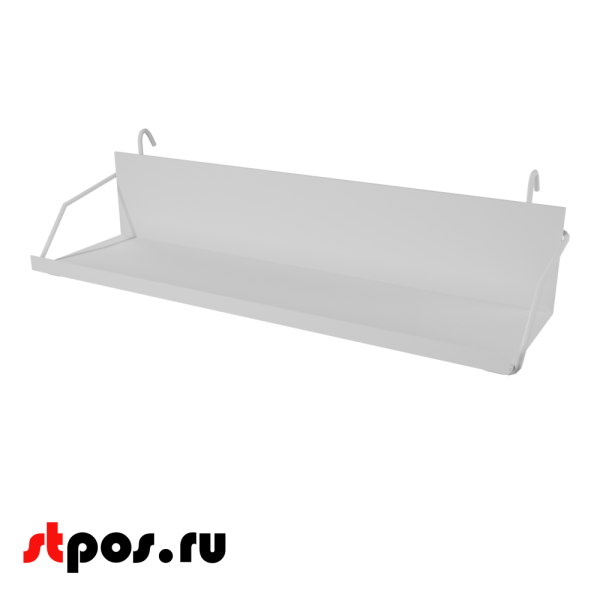 00_Полка на сетку универсальная для CDDVD, RAL9003, Белый