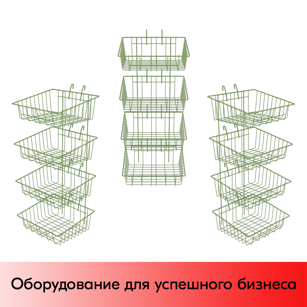 01_Блок мастер 4 корзины RAL 6018 (светло-зеленый)