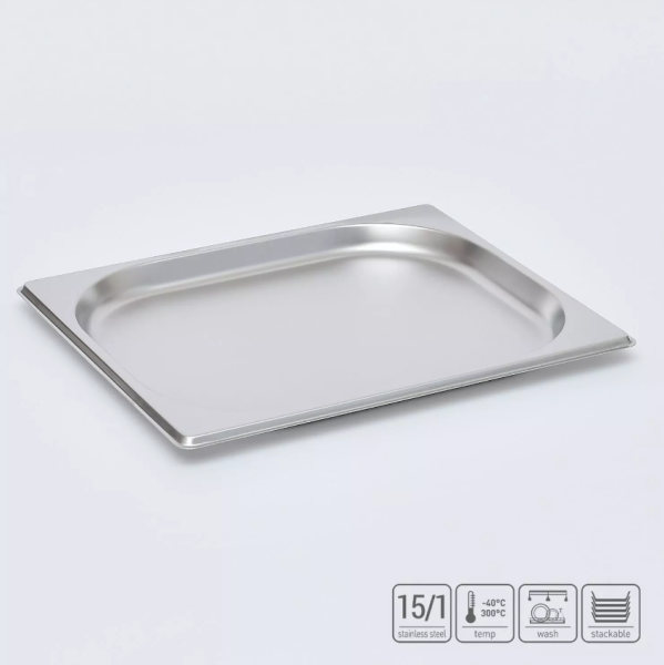 01_Гастроёмкость из нержавеющей стали 325х265х20 мм (GN1_2 h20)