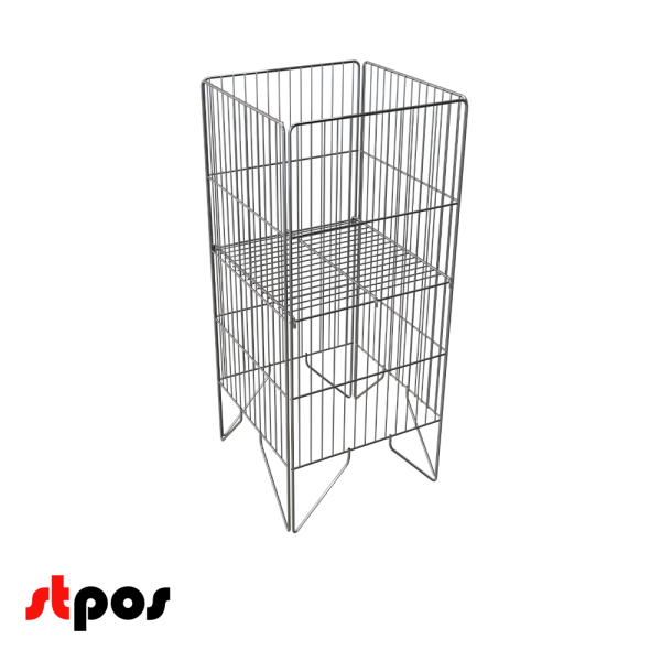 00_Корзина акционная 500х500 мм, h 780 мм, цинк, Нордика, комплект