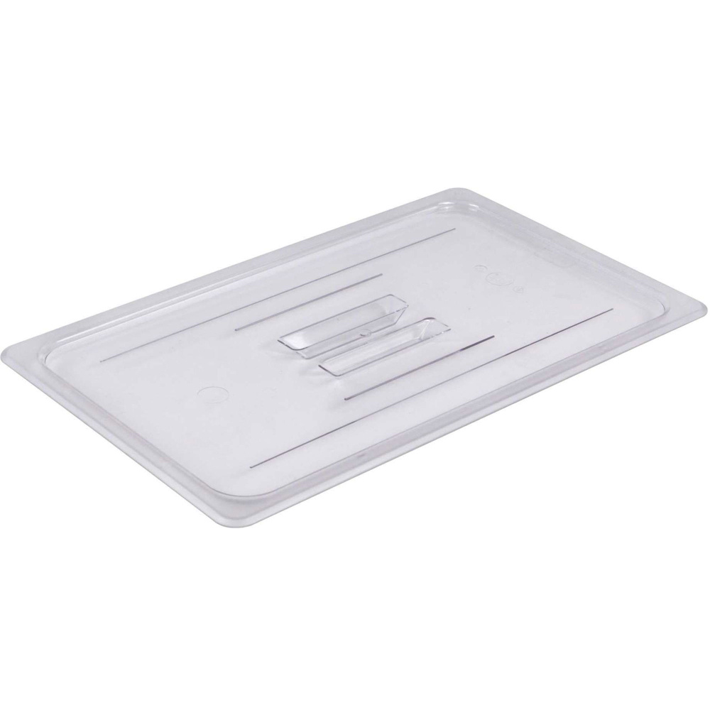 02_Крышка для гастроёмкости из поликарбоната 530х325 с ручкой, прозрачная
