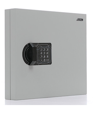 03_Ключница металлическая KEY-55 EL, высота 400 мм, ширина 355 мм, глубина 66 мм, цвет серый