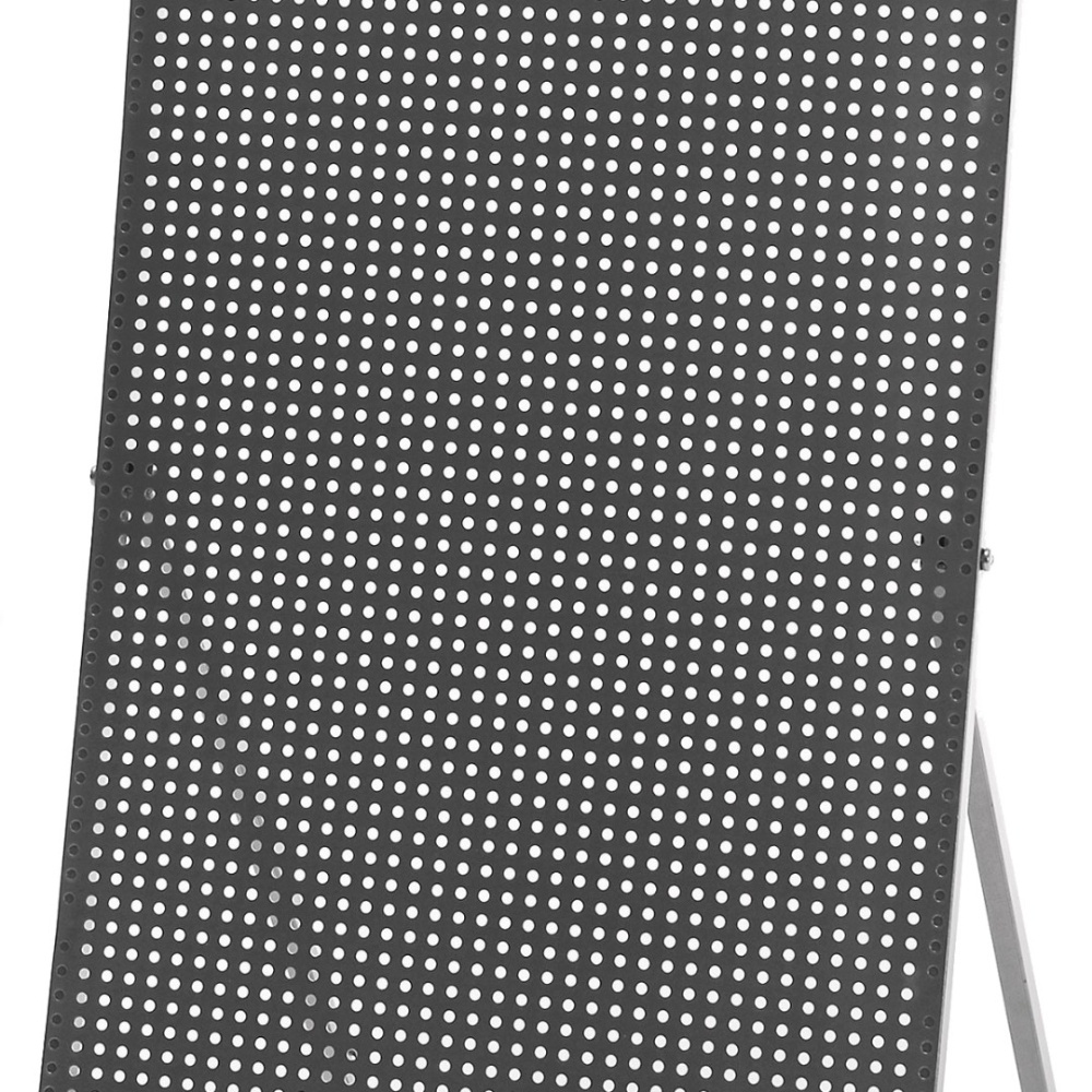 03_ Буклетница Бриг выгнутый высота1600 мм, ширина 240 мм, глубина 400 мм, серебристый металлик