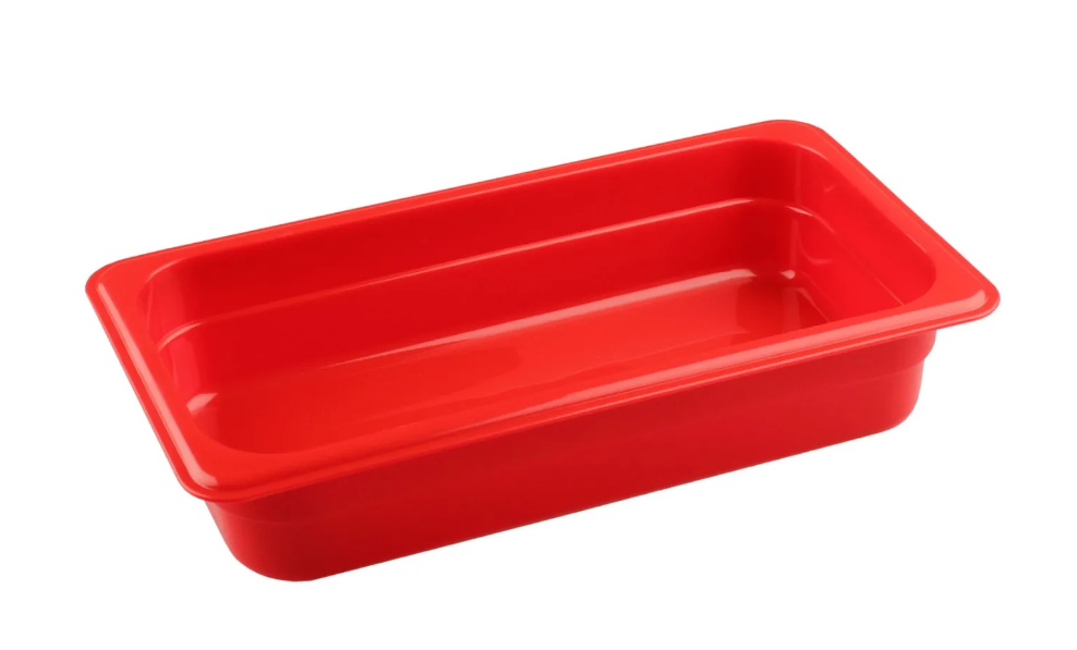 01_Гастроёмкость из полипропилена 325х176х65мм (GN1/3 h65) красный