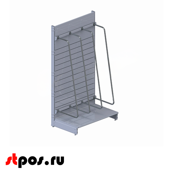 00_Разделитель на две штанги 40х20 мм, 1400х500 мм, ø 22 мм, Глянец, RAL9016, Белый