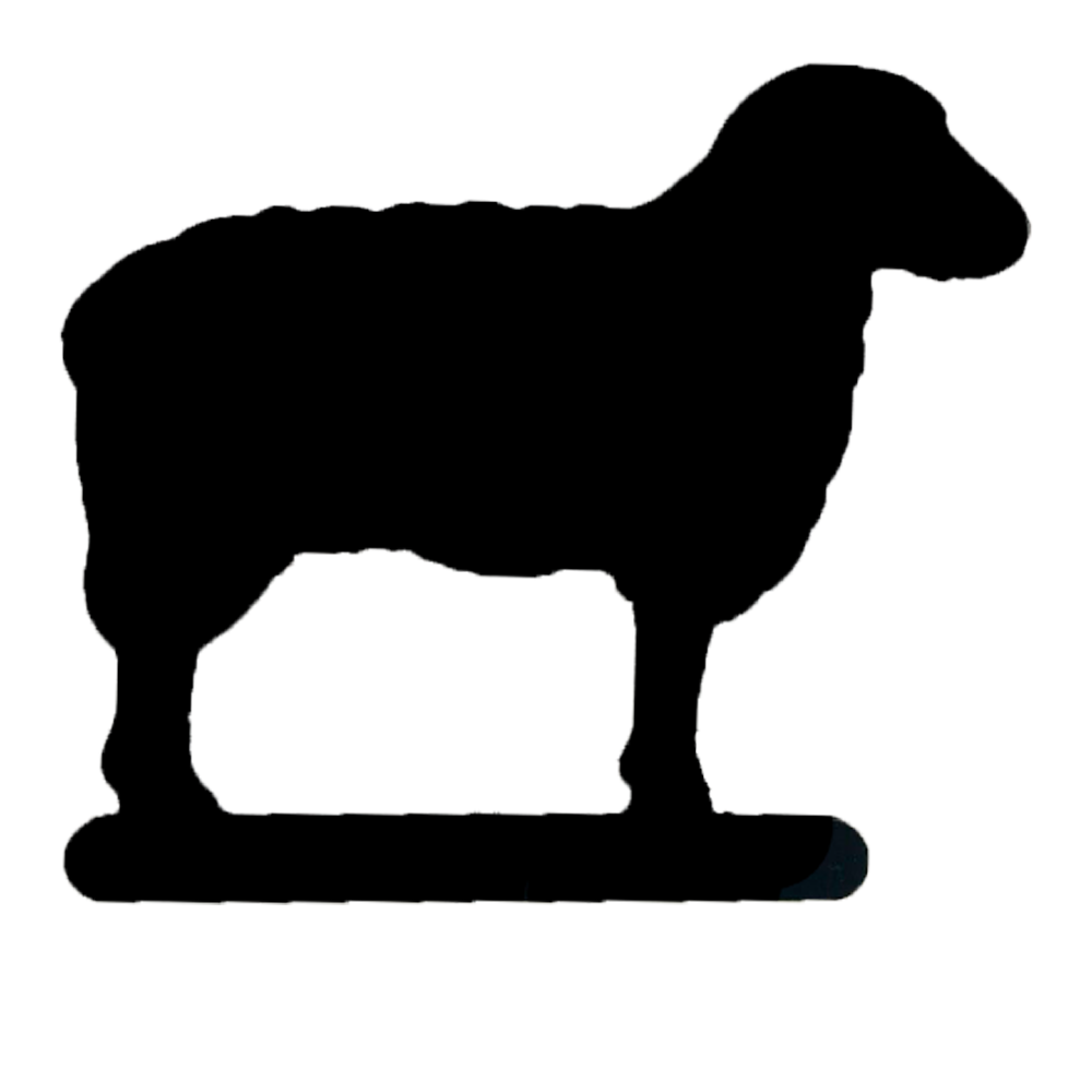 Меловой ценник-фигура "ОВЕЧКА"