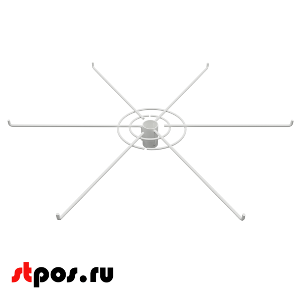 00_Дисплей 6-и штыревой 90 градусов, диаметр 560мм, RAL9016, Белый