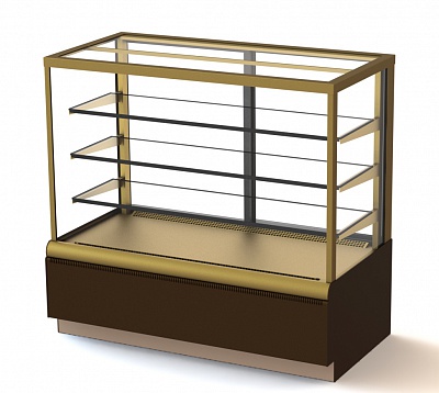 1_Кондитерская витрина KC70 VV 1,3-1 (ВХСв-1,3д Carboma Cube Люкс)