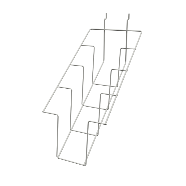 sk_Полка для экономпанели наклонная 4 ячейки для колготок 194х526х118мм, RAL9016, Белый
