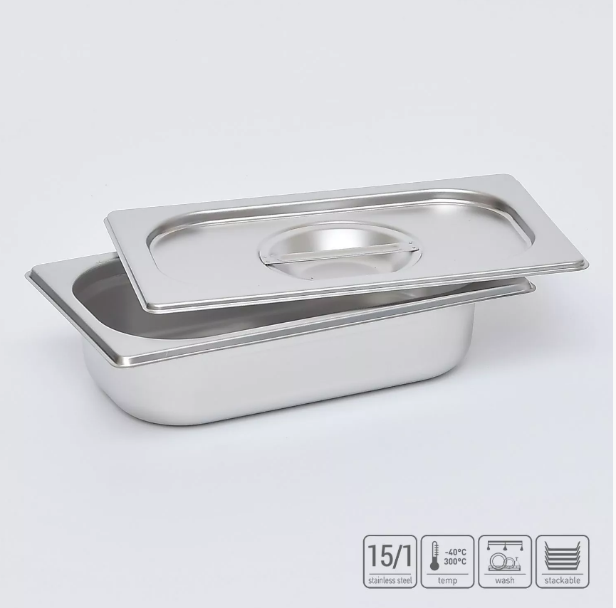 02_Гастроёмкость из нержавеющей стали 265х162х65 мм (GN1_4 h65), 1,5 л