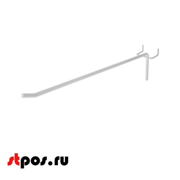 00_Крючок для экономпанели штыревой 275 мм, RAL9003, Белый