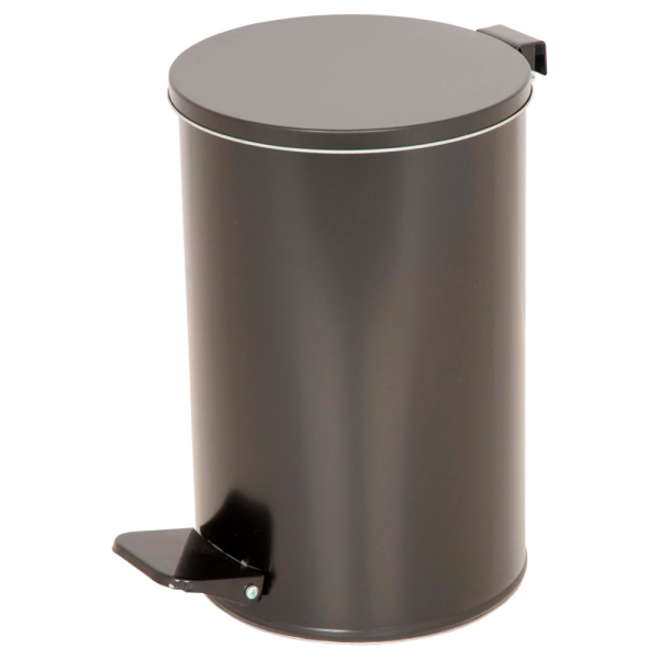 sk_Урна металлическая с педалью 10 литров, 205х280х310мм, цвет Черный
