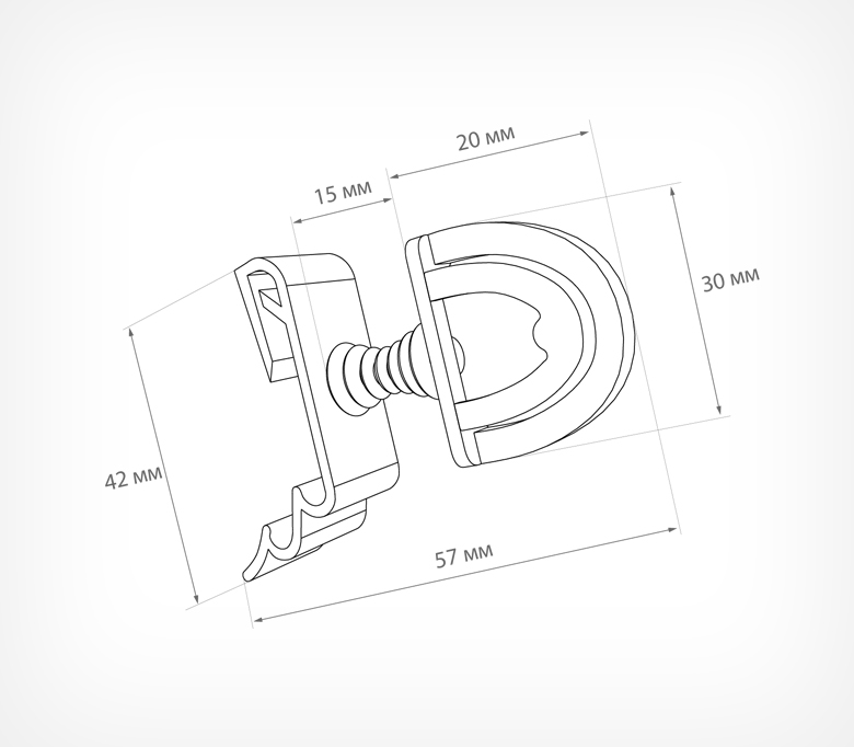 04_Универсальный держатель рекламных стопперов FLEXI-CLIP