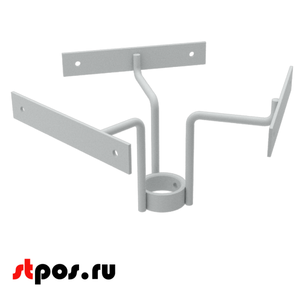 00_Держатель для топпера трехсторонний крашеный Белый