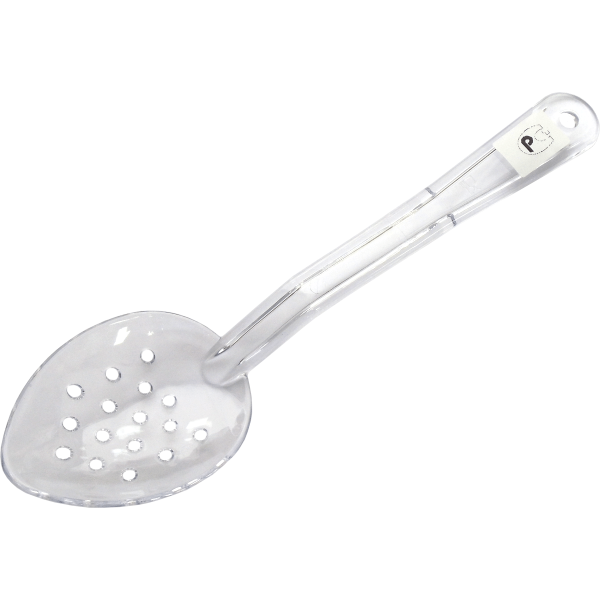 01_Ложка перфорированная из пластика 283х73 мм, Прозрачный