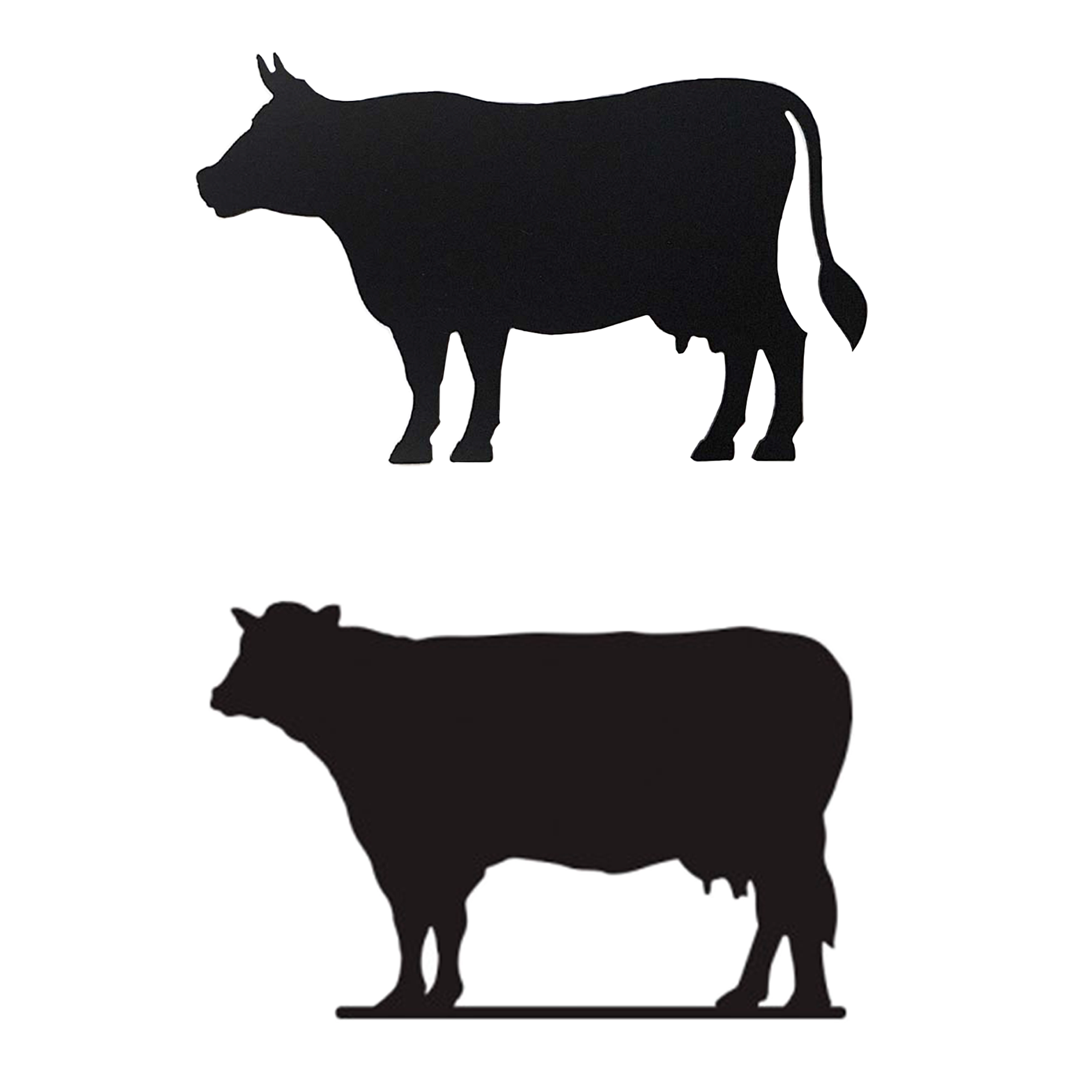 Меловой ценник-фигура "КОРОВА"