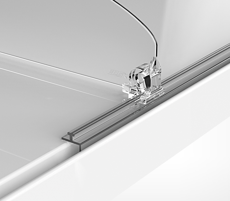 02_Т-профиль пластиковый для крепления разделителей на полках типа ШТРИХ и TEGOMETALL Т-RAIL-TEGO 990мм