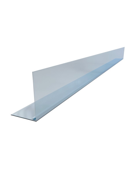 sk_Пластиковый передний ограничитель высотой 80 мм с Т-профилем L-RAIL80 магнитный скотч 1000мм