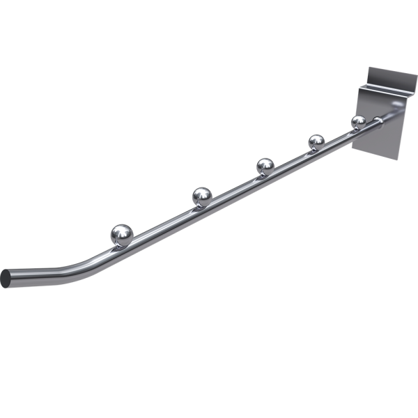 sk_Кронштейн на экономпанель прямой, 5 шариков, длина 250мм, d6мм, Хром
