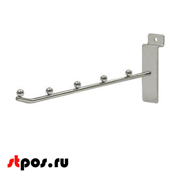 00_Кронштейн для экономпанели прямой, 200мм, 5 шаров, F 702 хром (М)