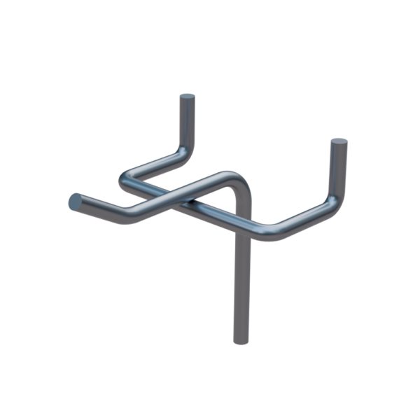 sk_Крючок для перфорации одинарный  50мм, цинк-хром, d4мм, шаг 50