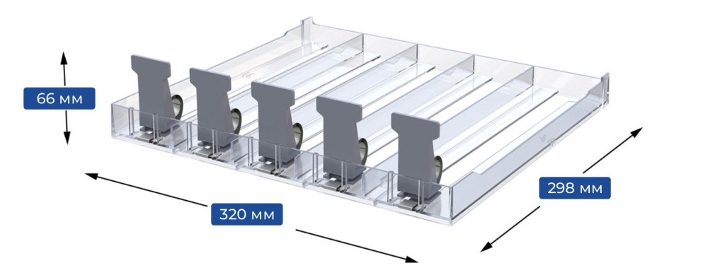 сигаретный лоток с толкателем