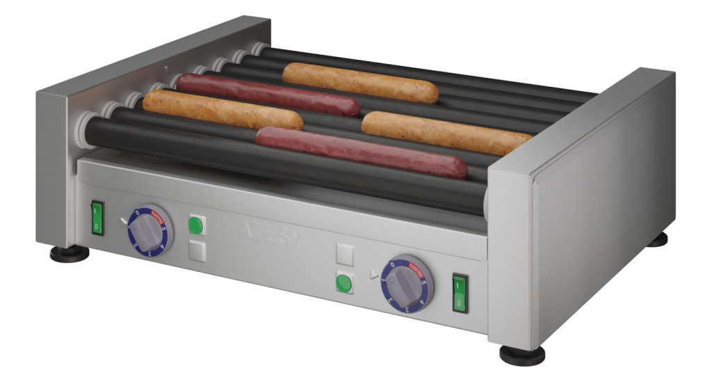 гриль для сосисок в кафе.jpg