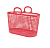 Покупательская сетчатая сумка-корзина NewMarket 30 литров, Красная