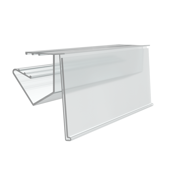 sk_Ценникодержатель на деревянные полки ANT39, 100мм, Прозрачный