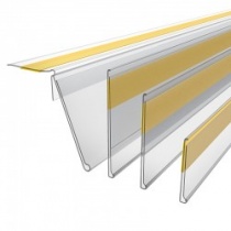 Как правильно клеить ценникодержатель?