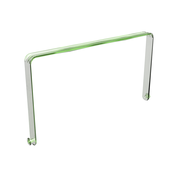 sk_Ручка пластиковая для корзин покупательских QUADRO 10л, Прозрачный, Салатный