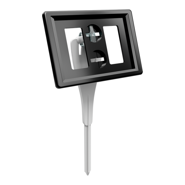 sk_Рамка ТЕХНО А8 черная, белый держатель TECHNO STICK