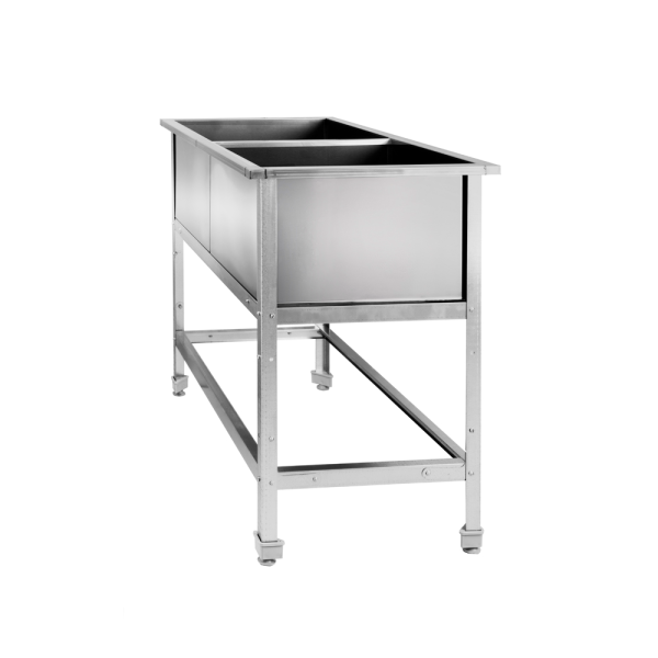 00_Ванна моечная двухсекционная сварная ВМ 2/4, Оцинкованная сталь