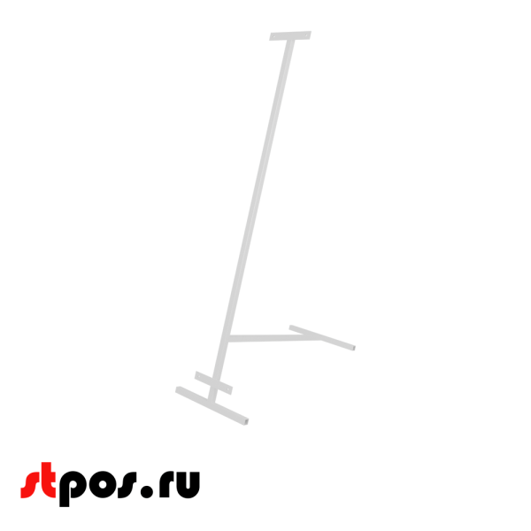 00_Опора напольная наклонная напольная  (2 отв.) комплект, RAL9016, Белый